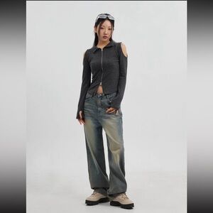 High Rise Women's Jeans - Vintage Wash (See Measurements in Description)